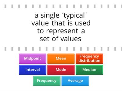 Matching task for Averages