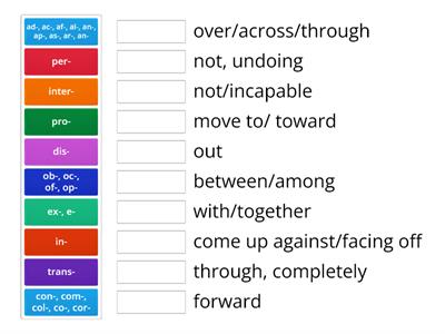 prefix match-up