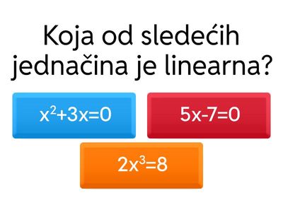 Linearne jednačine