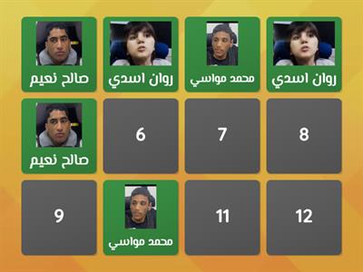 لعبه الذاكره صور واسماء  طلاب لحن الحياه