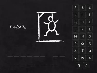 Nomenclature - Naming ionic compounds  - hangman