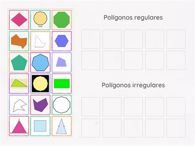 Polígonos regulares e irregulares