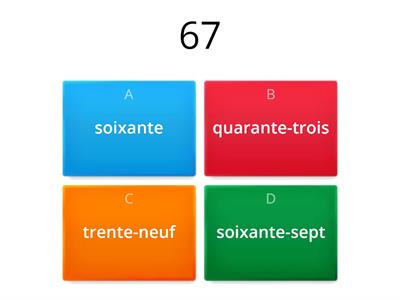 Les nombres 1-69