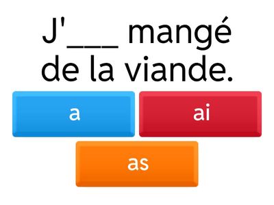 passé composé #1