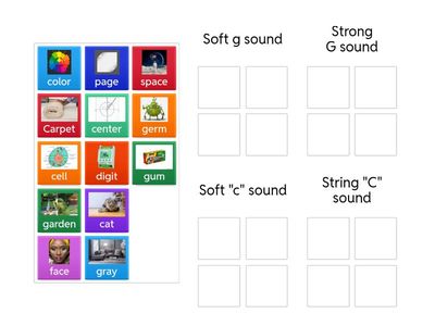 Hard and soft sound of C and G