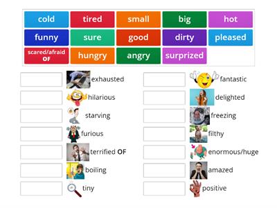  english file intermediate 2B strong adjectives