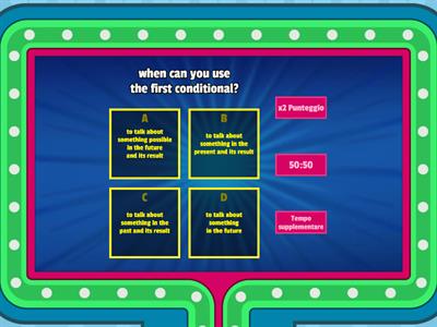 first conditional and Zero conditional