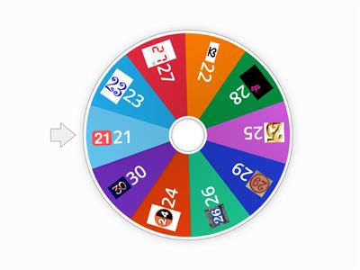 21-30 number wheel