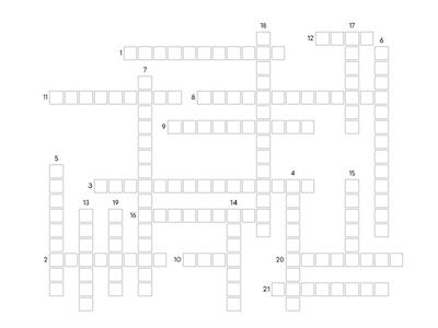 English 9: Job Words - Crossword