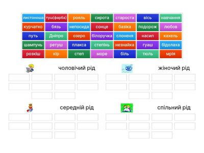  Рід іменників