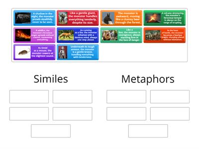 Similes and metaphors