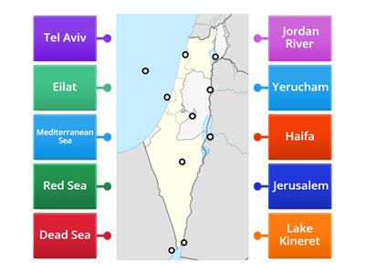 Map of Israel