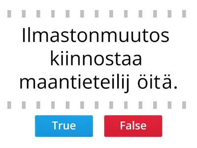 Maantiede : Oikein vai väärin? 