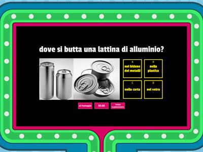 GIOCO SULLA RACCOLTA DIFFERENZIATA