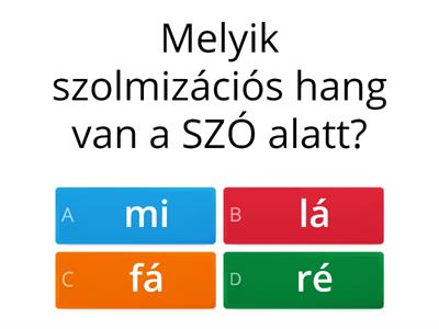 Szolfézs kicsiknek