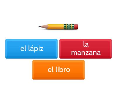 Elementary Spanish School Supplies