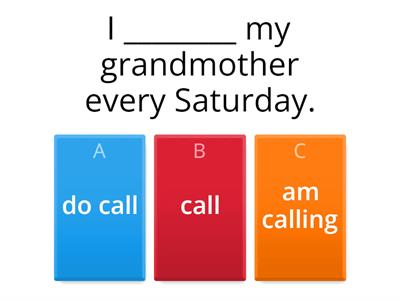 PresentSimple vs PresentContinuous