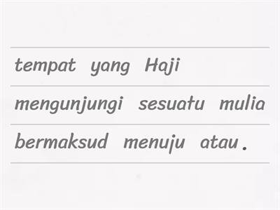 TAKRIF HAJI DAN UMRAH
