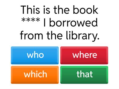 Defining Relative Clauses