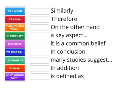 Linking words