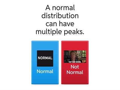 NORMAL or NOT NORMAL