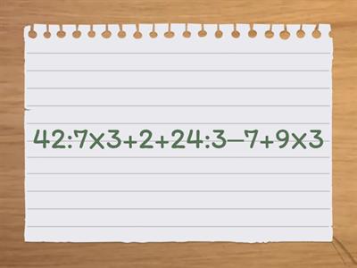 Порядок действий 2 класс