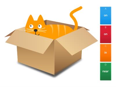 Preposition--in, on, under, near, in front of, behind