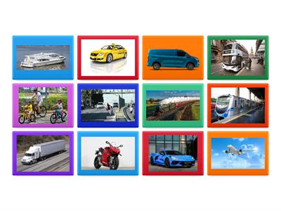 English - means of transportation