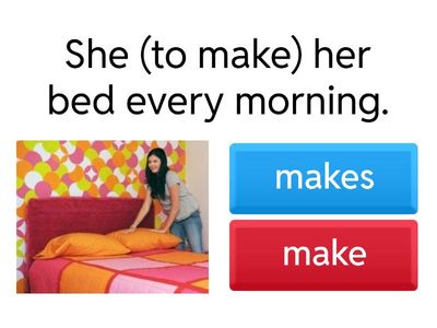 Household chores (present simple)