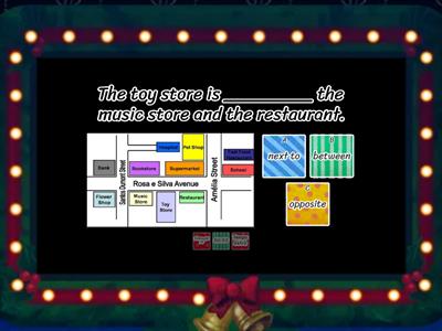 Places in town - prepositions 