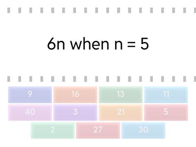Simplifying & Evaluating Algebraic Expressions 