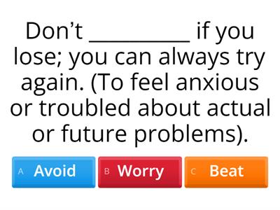 Gaming verbs - HARM A2 Unit 5