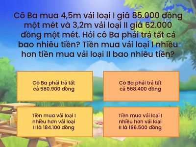 TRÒ CHƠI TOÁN HỌC CẤP ĐỘ 3