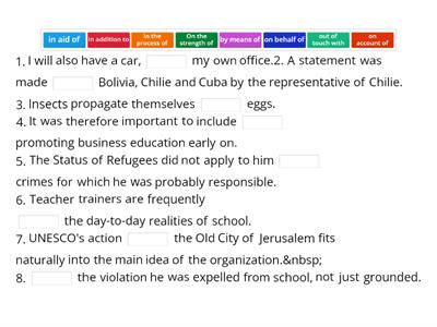 b2+ unit5 vocabulary