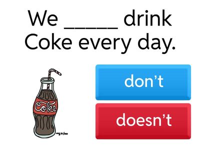 Present Simple (Negative sentences)