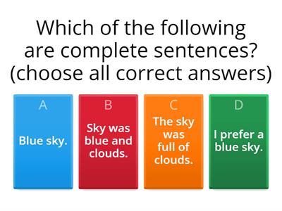 Grade 6 EQAO Sample Questions