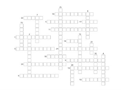 Earth Science Vocabulary Crossword WORDWALL