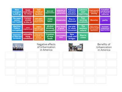 Postive & Negative Effects of Urbanization-US