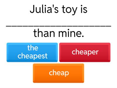 Comparative and Superlative Adjectives
