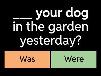 Was and Were in questions (GG2, Unit 5.3)