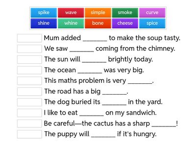 Ms Sam's group spellings 8th December