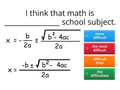 Y4 - Comparatives x Superlatives