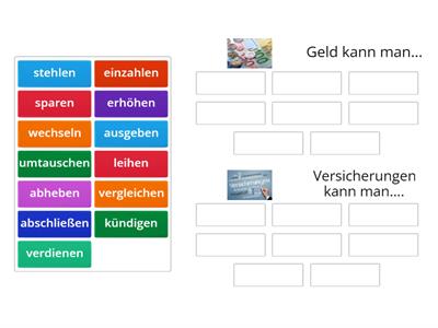 B1 L3 Banken und Versicherungen - Verben