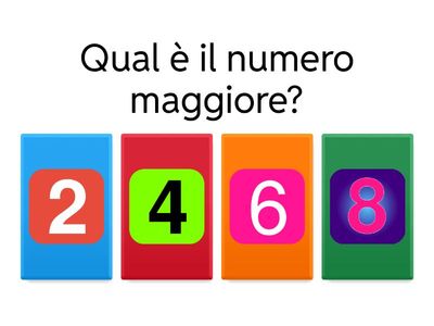 Trova il numero maggiore