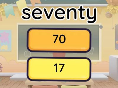 Numbers from 1 to 100