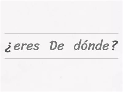Preguntas básicas español 1