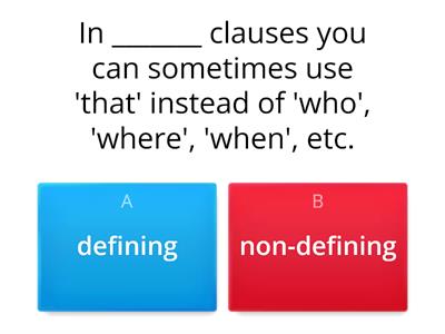 Relative clauses