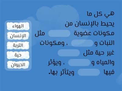 مفهوم البيئة