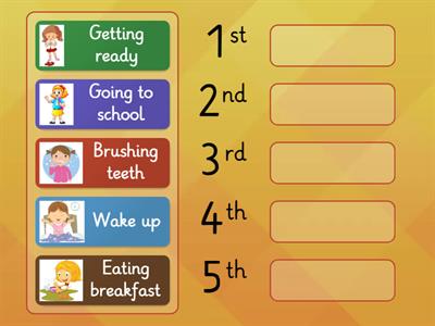 IN G2-3 L21 S5 - Arrange in the right order!