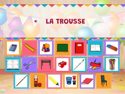 LE MATERIEL SCOLAIRE